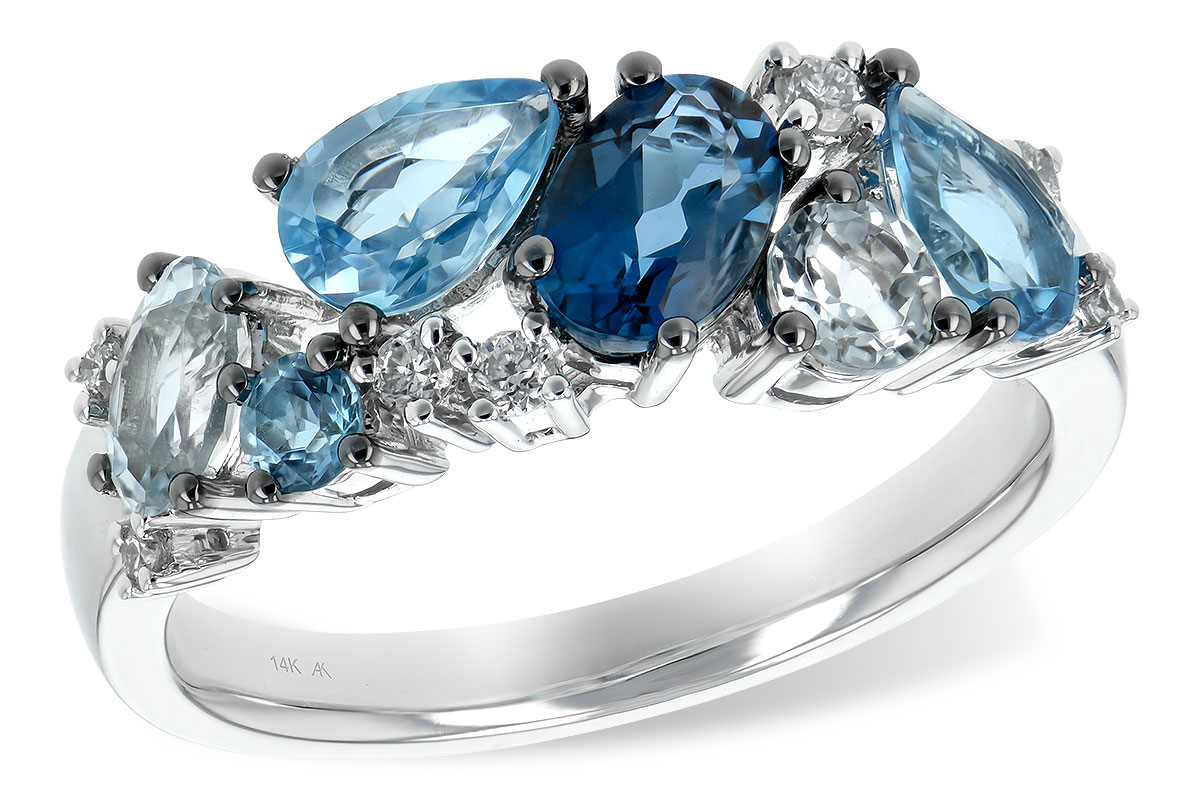H198-64539: LDS RG 2.05 BLUE TOPAZ 2.16 TGW