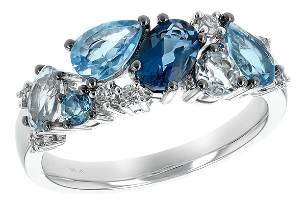 H198-64539: LDS RG 2.05 BLUE TOPAZ 2.16 TGW