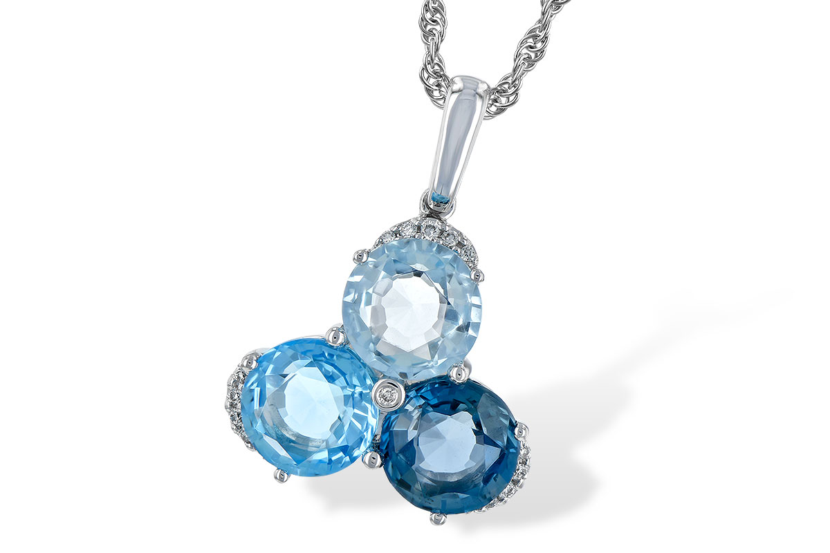 H198-65448: NECK 4.01 BLUE TOPAZ 4.06 TGW