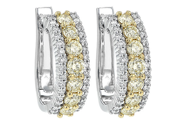 H198-67184: EARR 1.15 YELLOW DIAS 1.55 TW