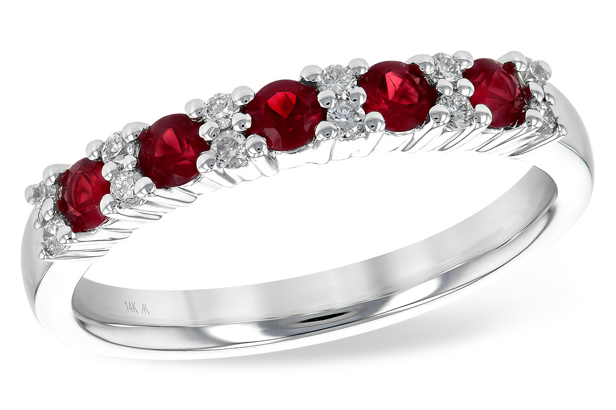 H199-56357: LDS WED RG .44 RUBY .58 TGW