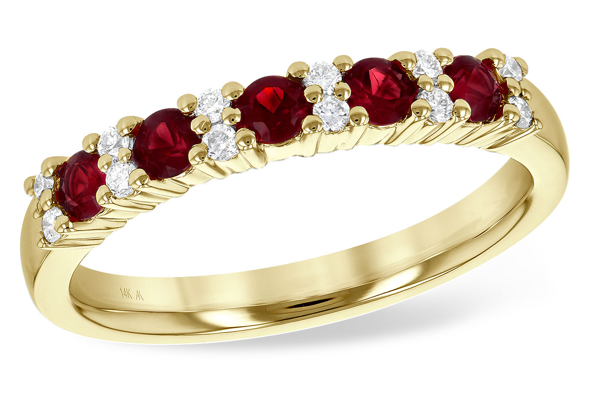 H199-56357: LDS WED RG .44 RUBY .58 TGW