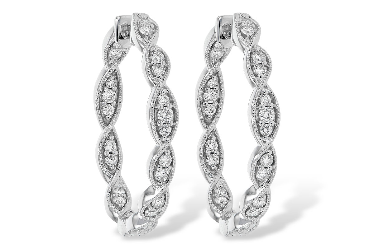 H199-60875: EARRINGS .50 TW