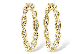 H199-60875: EARRINGS .50 TW