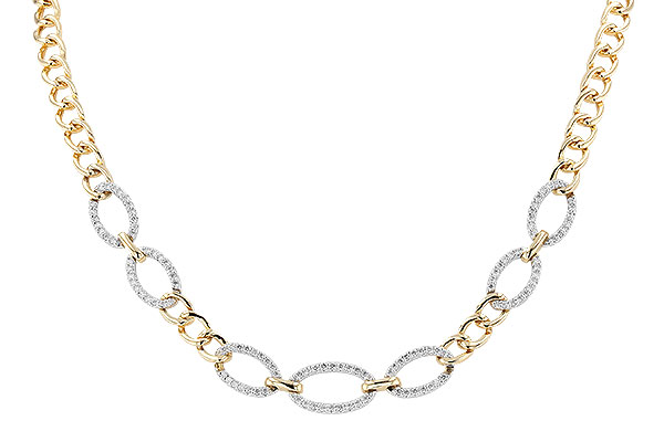 H283-20857: NECKLACE 1.12 TW (17")(INCLUDES BAR LINKS)