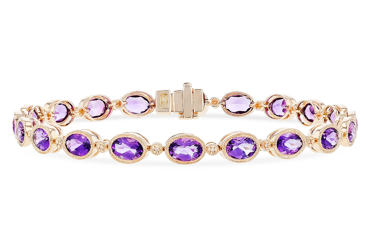 H283-20884: BRACELET 6.86 TW AMETHYST 6.90 TGW