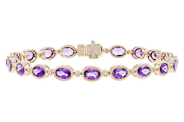 H283-20884: BRACELET 6.86 TW AMETHYST 6.90 TGW