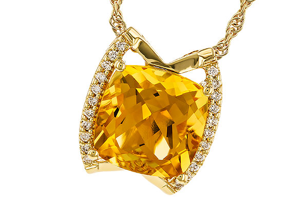 H283-23630: NECKLACE 3.74 CITRINE 3.85 TGW (10MM CIT)