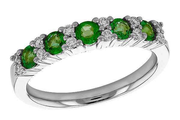 H283-26339: LDS WED RG .55 EMERALD .72 TGW