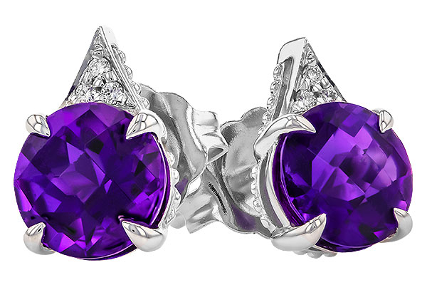 H283-27248: EARR 1.33 TW AMETHYST 1.35 TGW (6MM RD)