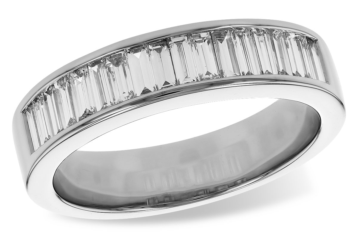 H284-09975: LDS DIA WED RG .70 TW BAGUETTES