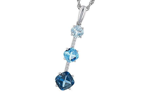 H284-10884: NECK 1.87 TW BLUE TOPAZ 1.90 TGW