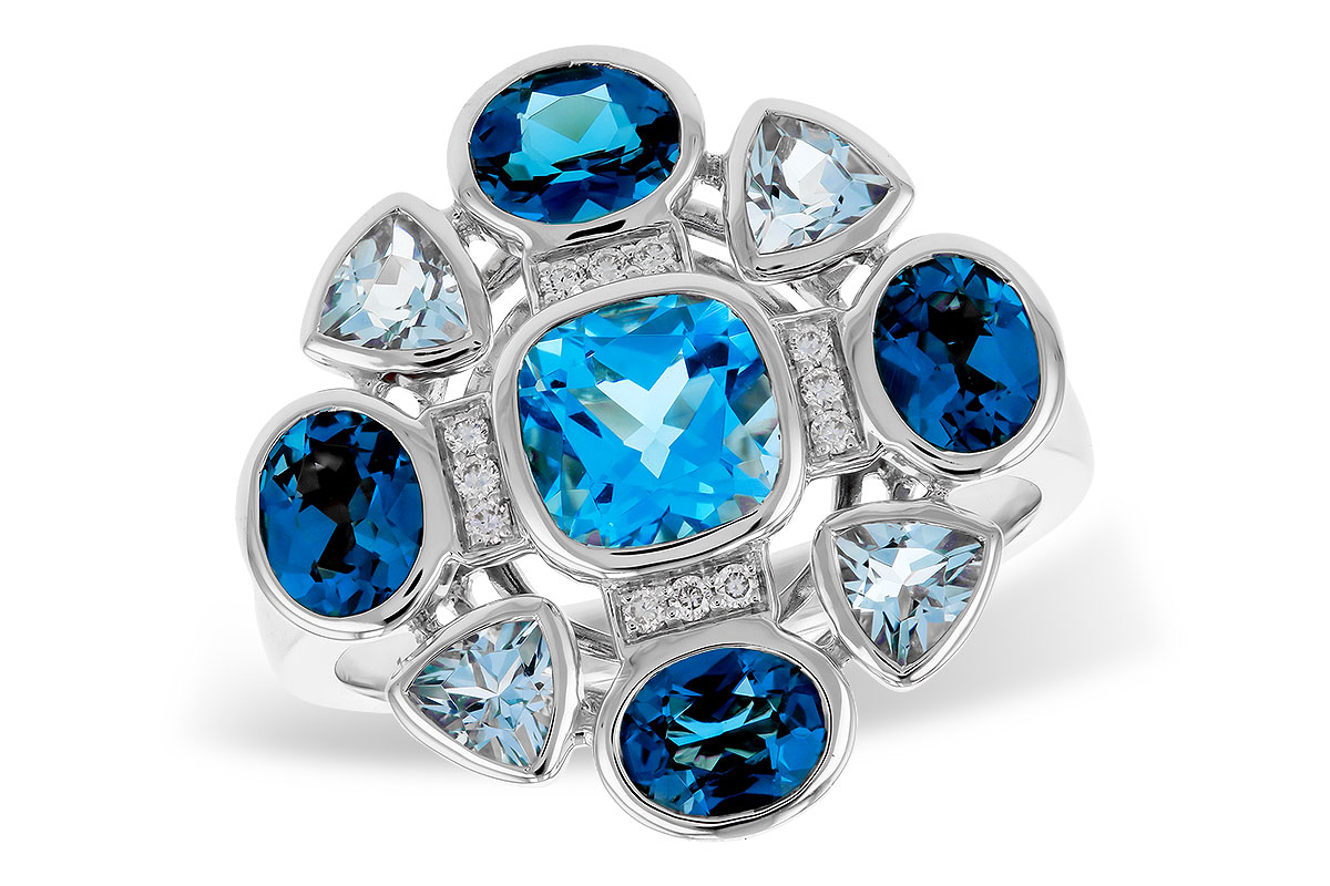 H284-12648: LDS RG 3.19 TW BLUE TOPAZ 3.25 TGW