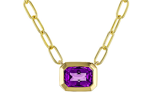 H284-15439: NECKLACE .82 AMETHYST (18")