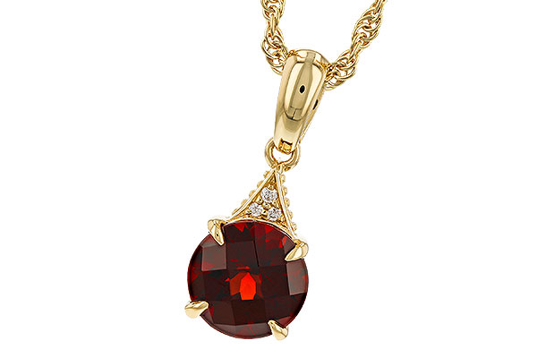 H284-16293: NECK 1.46 GARNET 1.47 TGW (7MM RD)