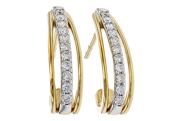 H284-17184: EARRINGS .40 TW