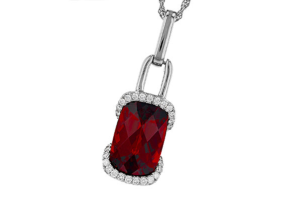 H285-00848: NECK 4.30 GARNET 4.45 TGW (12x8MM GAR)