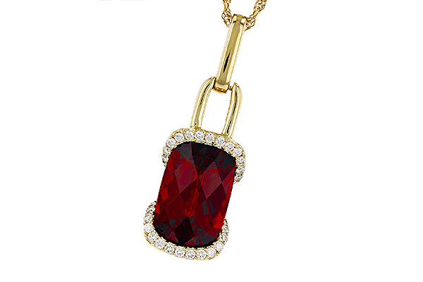 H285-00848: NECK 4.30 GARNET 4.45 TGW (12x8MM GAR)