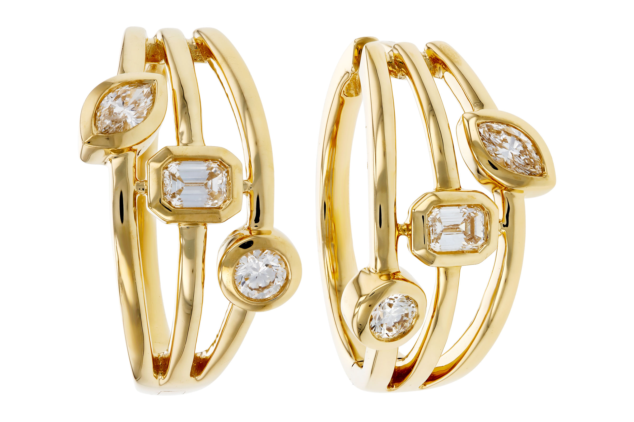 H285-01784: EARRINGS .45 TW (BR/EC/MQ)
