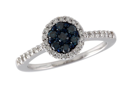 K196-87202: LDS DIA RG .24 BLUE DIAS .48 TW
