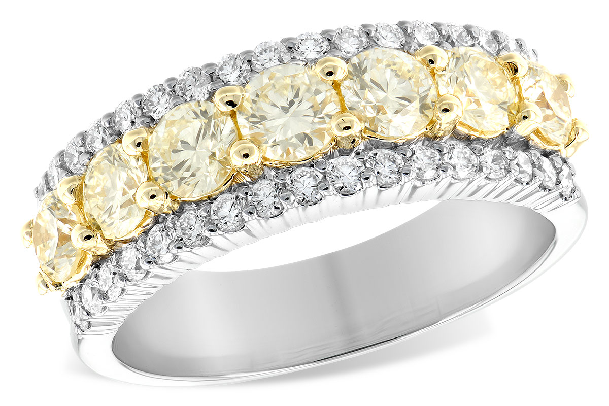 K197-76348: LDS DIA WED RG 1.20 YELLOW DIA 1.64 TW
