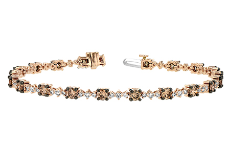 K197-79039: BRACELET 3.05 BROWN DIA 4.10 TW