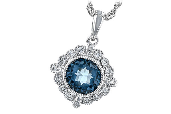 K198-67230: NECK .98 BLUE TOPAZ 1.10 TGW