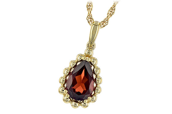 K198-68166: NECKLACE 1.38 CT GARNET