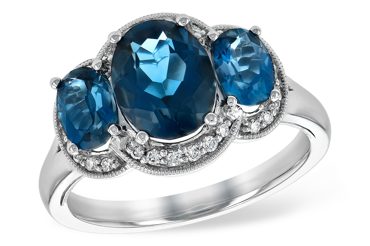 K198-70839: LDS RG 4.20 BLUE TOPAZ 4.33 TGW