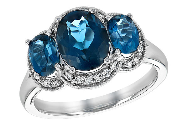 K198-70839: LDS RG 4.20 BLUE TOPAZ 4.33 TGW