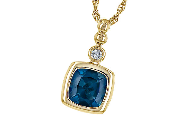 K199-58102: NECK 1.50 LONDON BLUE TOPAZ 1.54 TGW