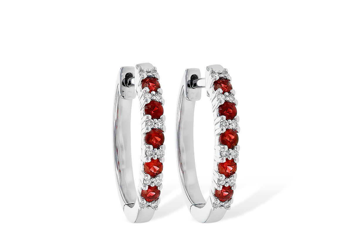 K199-59066: EARR .45 RUBY .55 TGW
