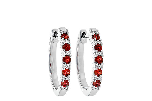 K199-59066: EARR .45 RUBY .55 TGW