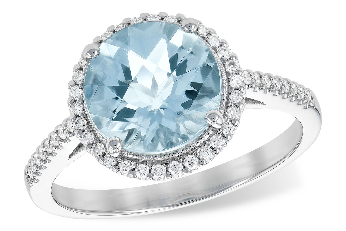 K199-60848: LDS RG 2.08 AQUAMARINE 2.27 TGW