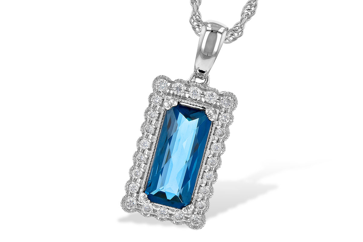 K199-62648: NECK 1.55 LONDON BLUE TOPAZ 1.70 TGW