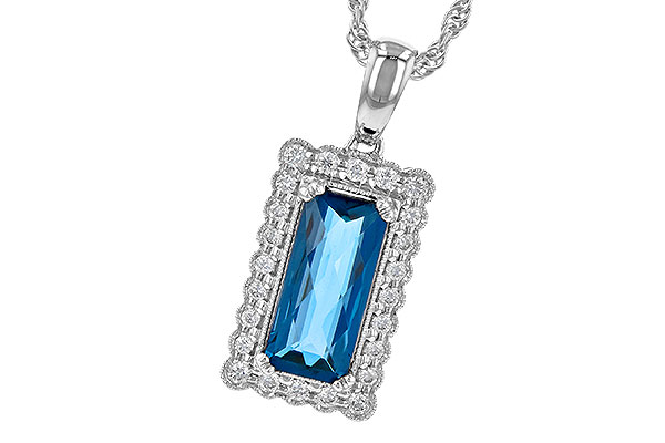 K199-62648: NECK 1.55 LONDON BLUE TOPAZ 1.70 TGW