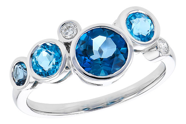 K282-34521: LDS RG 1.40 TW BLUE TOPAZ 1.45 TGW