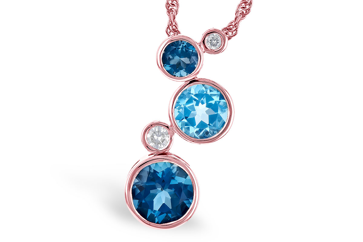K282-34530: NECK 2.30 BLUE TOPAZ 2.40 TGW
