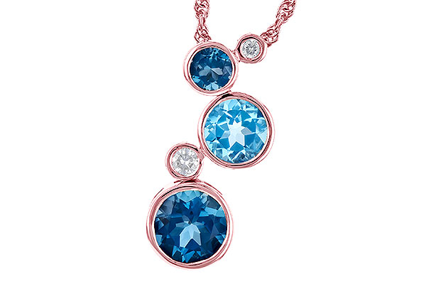 K282-34530: NECK 2.30 BLUE TOPAZ 2.40 TGW