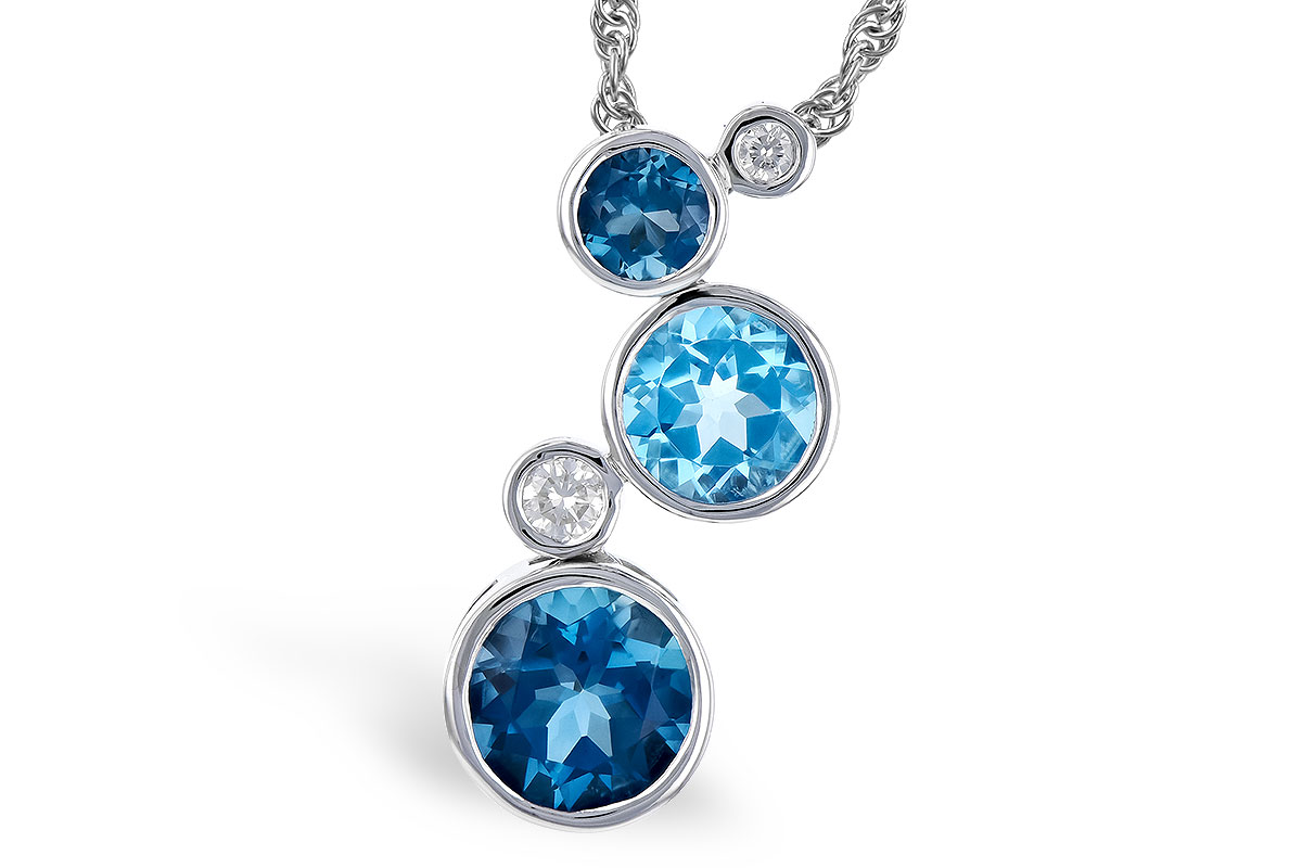 K282-34530: NECK 2.30 BLUE TOPAZ 2.40 TGW