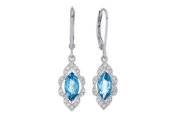 K282-35448: EARR 1.02 TW BLUE TOPAZ 1.17 TGW
