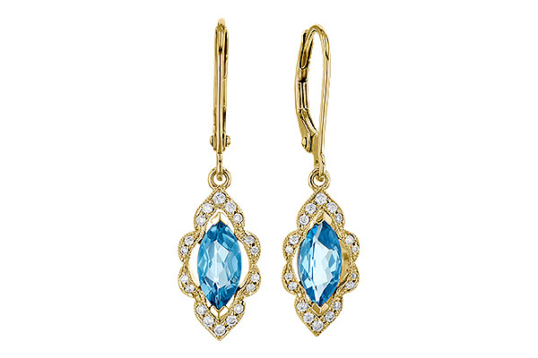K282-35448: EARR 1.02 TW BLUE TOPAZ 1.17 TGW