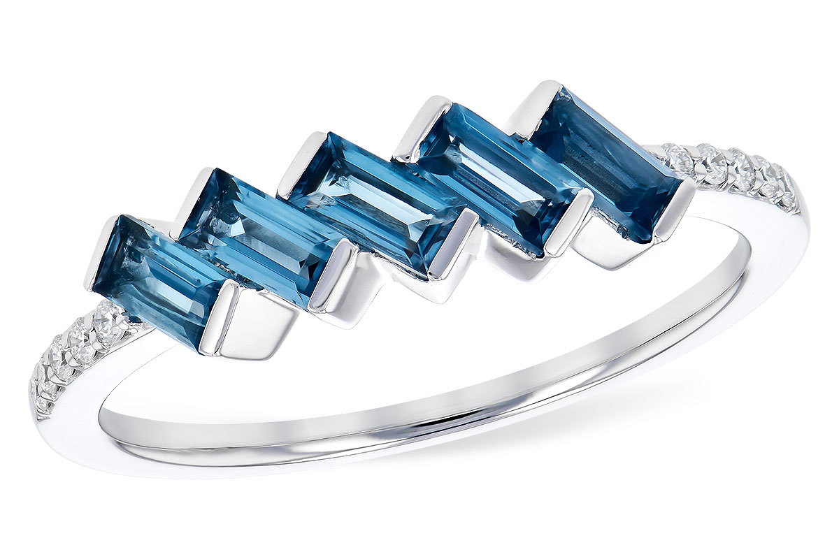 K282-36330: LDS RG .75 LONDON BLUE TOPAZ .82 TGW