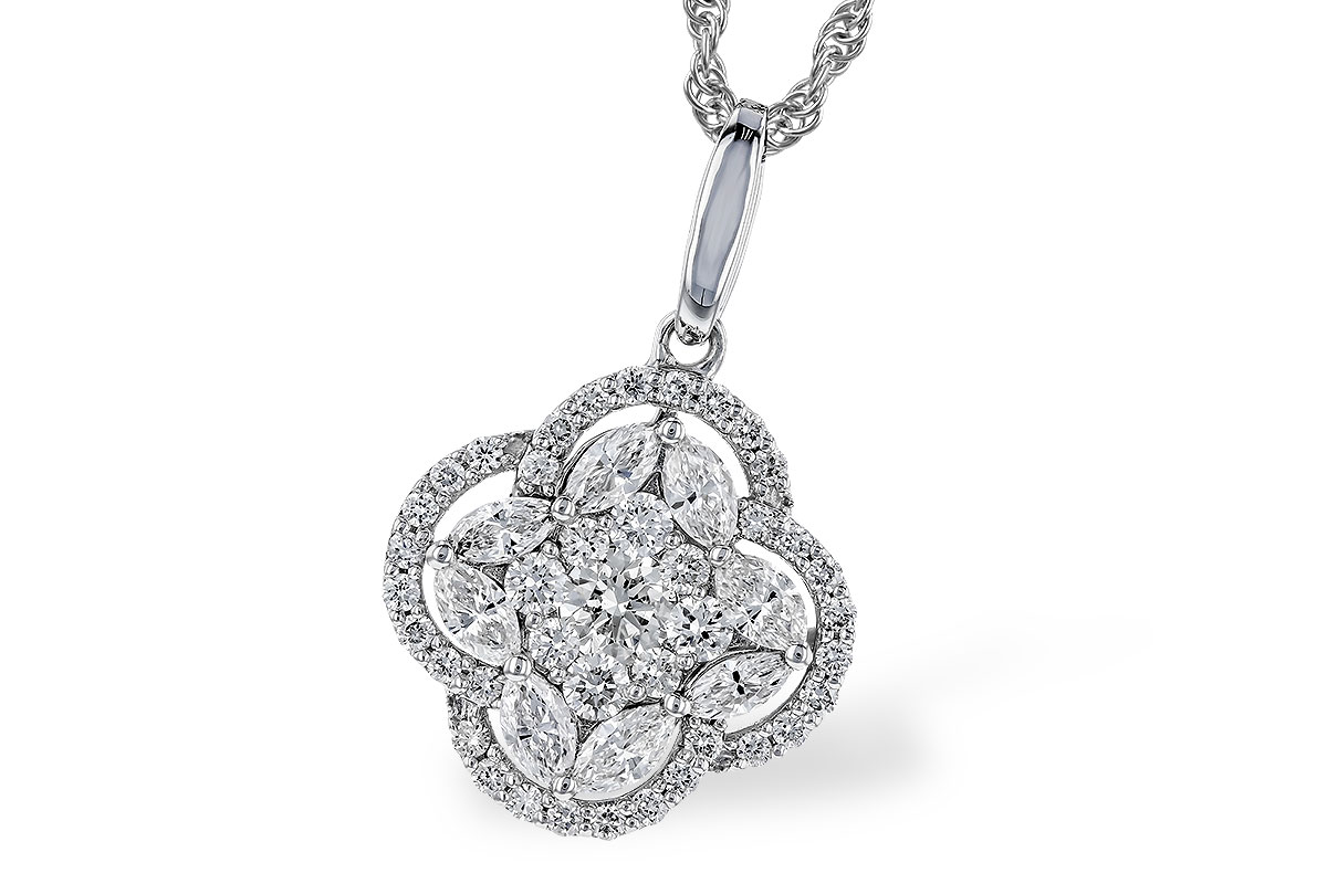 K283-20866: NECKLACE .58 TW