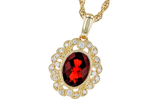 K283-20875: NECK 1.40 GARNET 1.54 TGW (8x6MM GAR)