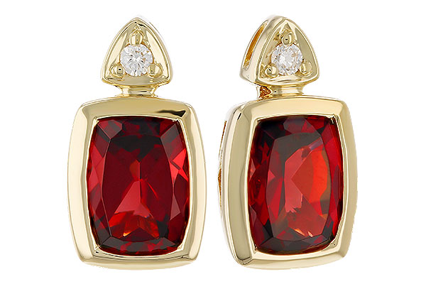 K283-22702: EARR 1.90 TW GARNET 1.94 TGW (7x5MM GAR)