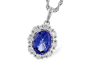K283-22721: NECK 1.02 TANZANITE 1.32 TGW (8x6 OVAL)