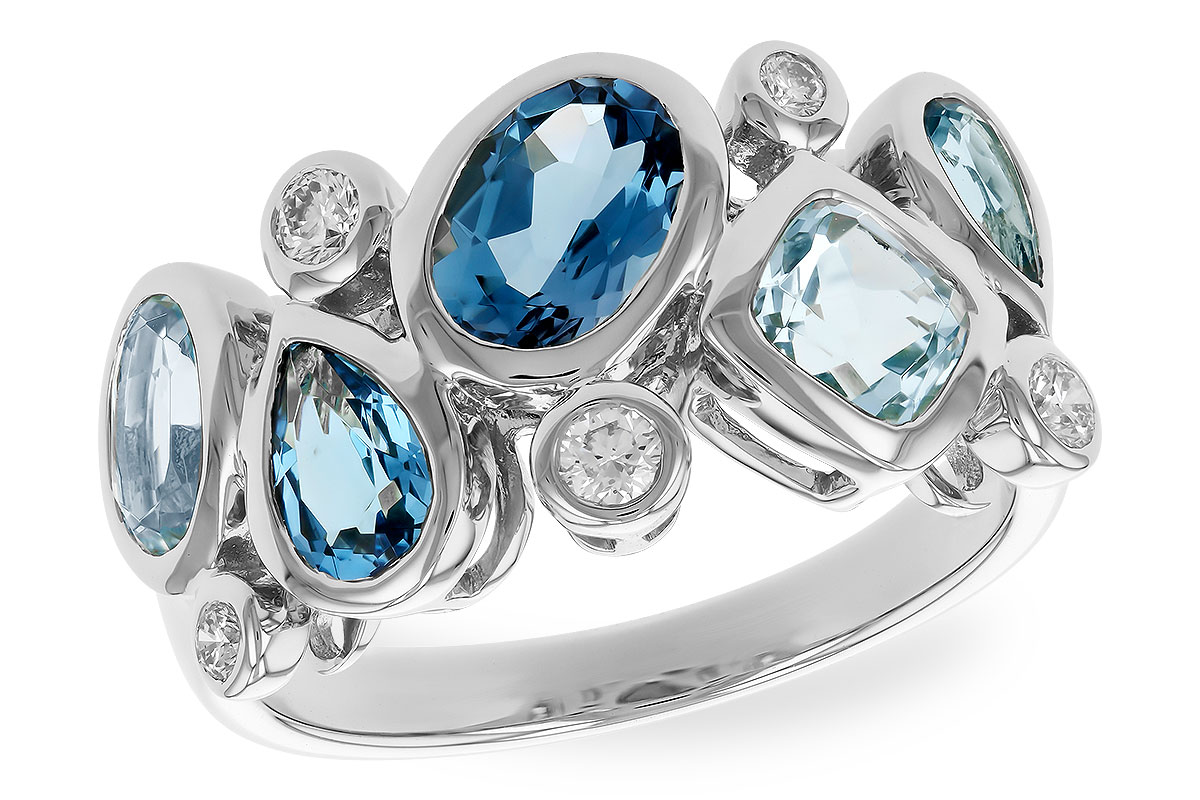 K283-24457: LDS RG 2.57 BLUE TOPAZ TW 2.75 TGW