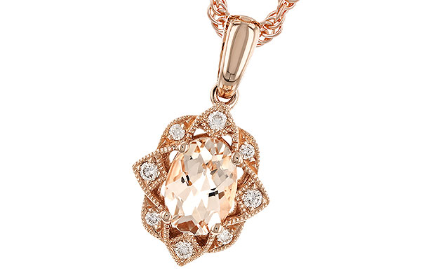 K283-25448: NECK .62 MORGANITE .70 TGW (7x5MM MORG)