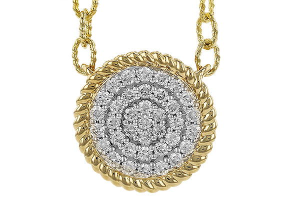 K283-27221: NECKLACE .32 TW (18")